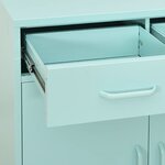 vidaXL Armoire de rangement Vert menthe 80x35x101 5 cm Acier