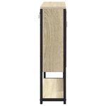 vidaXL Armoire de salle de bain à miroir chêne sonoma bois ingénierie
