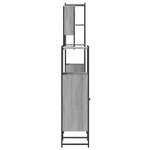 vidaXL Ensemble de meubles de salle de bain 4 Pièces Sonoma gris