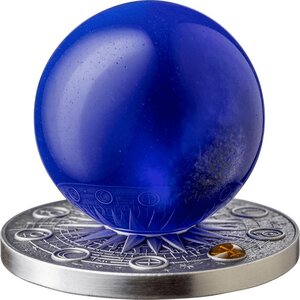 Pièce de monnaie en Argent 10 Cedis g 62.2 (2 oz) Millésime 2025 Solar System NEPTUNE