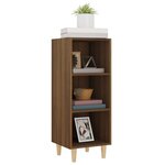 vidaXL Buffet Chêne marron 34 5x32 5x90 cm Bois d'ingénierie