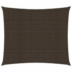 vidaXL Voile d'ombrage 160 g/m² Marron 2x2 5 m PEHD