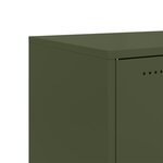 vidaXL Buffet vert olive 68 5x39x72 cm acier laminé à froid