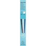 Boite 25 Reliures Spirales Plastique 6mm - Blanc - Exacompta