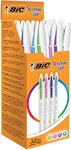Lot de 20 Stylo bille Cristal Up Fashion, couleurs assorties BIC