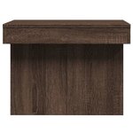 vidaXL Table basse chêne marron 100x55x40 cm bois d'ingénierie