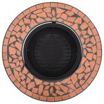 vidaXL Foyer mosaïque Terre cuite 68 cm Céramique