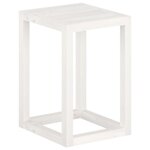 vidaXL Ensemble de supports pour plantes 3Pièces Blanc Bois de pin massif
