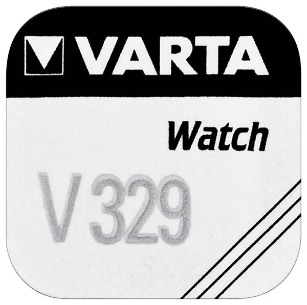 pile oxyde argent pour montres V329 SR731SW 1,55 Volt, 36mAh VARTA