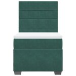 vidaXL Sommier à lattes de lit avec matelas Vert foncé 90x200 cm