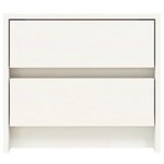 vidaXL Tables de chevet 2 Pièces blanc 40x31x35 5 cm bois de pin massif