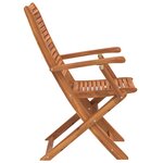 vidaXL Chaises pliables de jardin lot de 4 bois massif d'acacia