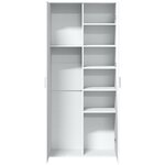 vidaXL Buffet haut blanc 80x35x180 cm bois d'ingénierie