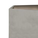 vidaXL Jardinières 2 Pièces hexagone 46x40x45 cm acier inoxydable
