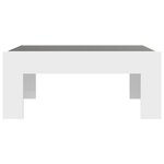 vidaXL Table basse avec LED infini blanc 70x50x30 cm