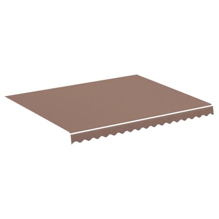 vidaXL Tissu de remplacement pour auvent Marron 3x2 5 m