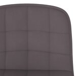 vidaXL Tabourets de bar lot de 2 taupe tissu