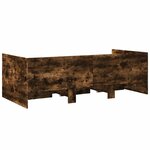 vidaXL Lit de jour et tiroirs chêne fumé 90x200 cm bois d'ingénierie