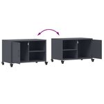 vidaXL Meuble TV anthracite 68x39x43 5 cm acier laminé à froid