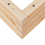 vidaXL Jardinière 90x60x23 cm bois de pin massif