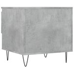 vidaXL Tables basses 2 Pièces gris béton 50x46x50 cm bois d'ingénierie