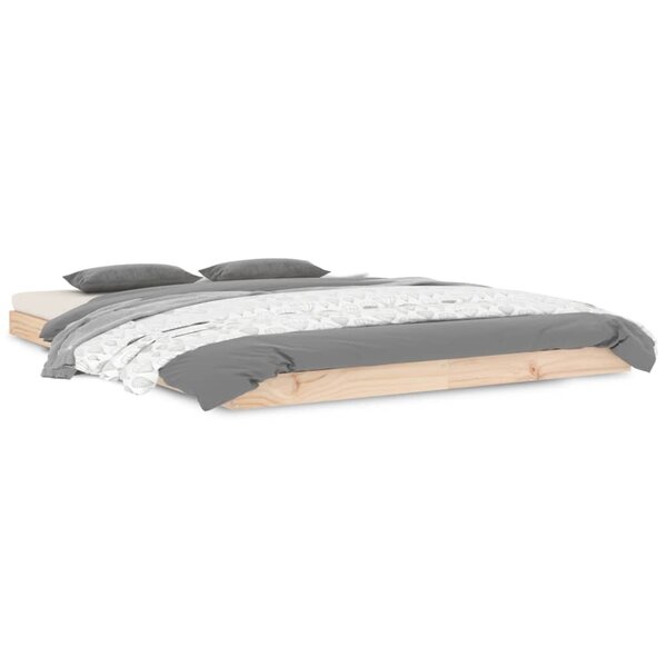 vidaXL Cadre de lit 140x190 cm bois de pin massif