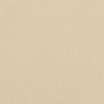 vidaXL Coussins de chaise à dossier haut lot de 2 beige tissu oxford