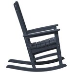 vidaXL Chaise à bascule bleu marine 70x92x108 cm HDPE