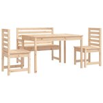 vidaXL Ensemble à manger de jardin 4 Pièces bois massif de pin