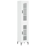 vidaXL Buffet haut Blanc 34 5x34x180 cm Bois d'ingénierie