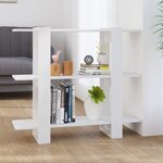 vidaXL Bibliothèque/Séparateur de pièce Blanc 100x30x87 cm