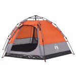 vidaXL Tente de camping cabine 4 personnes libération rapide