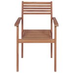 vidaXL Chaises de jardin 4 Pièces avec coussins taupe Bois de teck solide