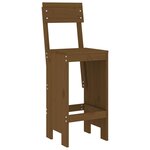 vidaXL Ensemble de bar de jardin 5 Pièces marron miel bois de pin massif