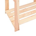 vidaXL Étagères de rangement à 5 niveaux 3 Pièces 80x38x170 cm Pin 250 kg
