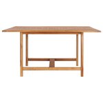 vidaXL Table de jardin 150x150x76 cm Bois de teck solide