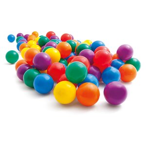 Intex 49602NP - Set de 100 balles Fun  6 cm de diamètre