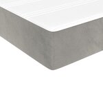 vidaXL Matelas de lit à ressorts ensachés Gris clair 90x190x20 cm
