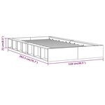 vidaXL Cadre de lit Blanc 100x200 cm Bois massif