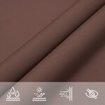 vidaXL Voile de parasol tissu oxford rectangulaire 3x4 5 m marron