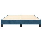 vidaXL Cadre de lit Bleu foncé 140x200 cm Velours