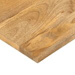 vidaXL Dessus de table 50x50x3 8 cm carré bois massif manguier