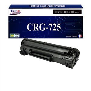 T3AZUR - Toner compatible avec Canon 728/ 725/ 726 pour Canon Fax L150 L170 L410 Noir - 2 000p
