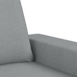 vidaXL Ensemble de canapés 2 Pièces gris clair tissu