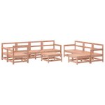 vidaXL Salon de jardin 10 Pièces bois massif douglas