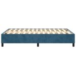 vidaXL Cadre de lit Bleu foncé 120x200 cm Velours