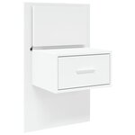 vidaXL Tête de lit avec armoires blanc 160 cm bois d'ingénierie