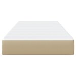 Matelas à ressorts ensachés vidaXL Vert clair Gris Medium 100x200x20 cm Tissu