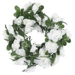 vidaXL Guirlandes de fleurs de Noël 6 Pièces blanc 240 cm