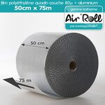 Lot de 20 rouleaux de film bulle d'air largeur 50cm x longueur 75m  - gamme air'roll isotherme